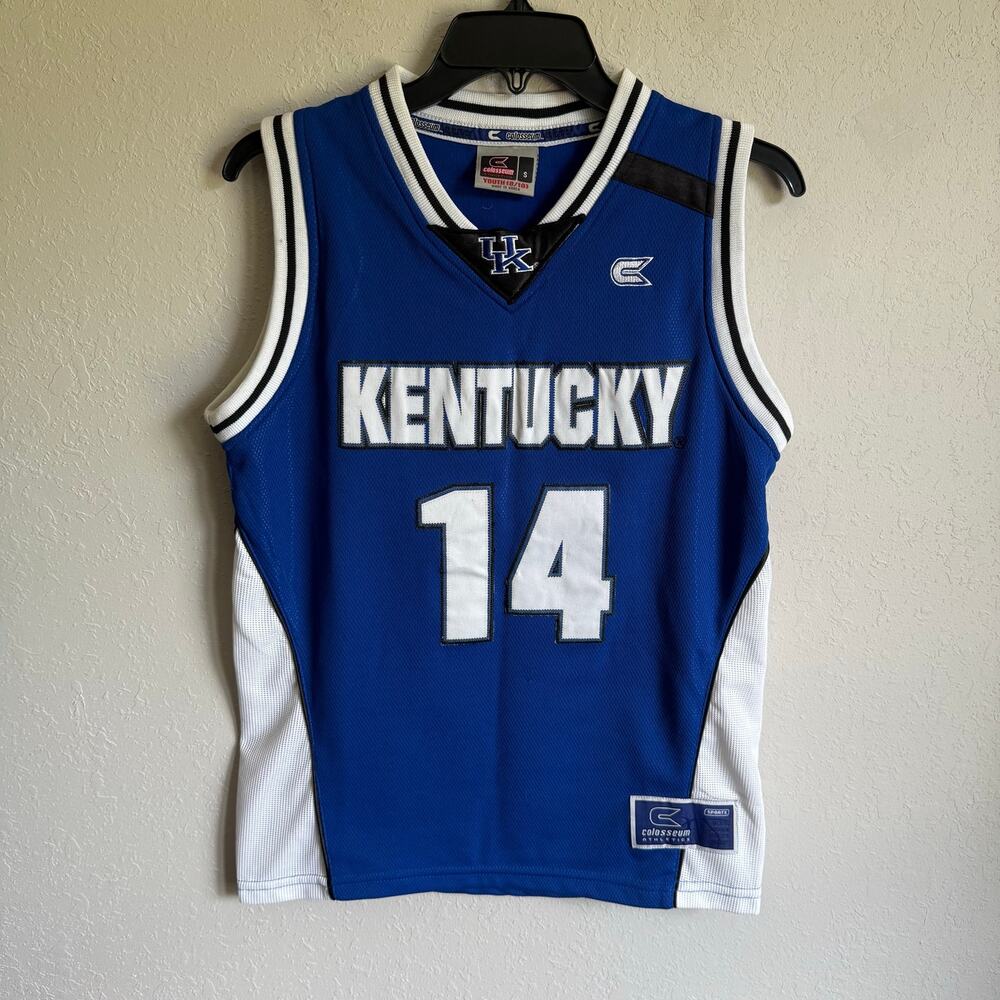 Kids 8/10 Blue Colosseum Kentucky Wildcats Sporty Gameday Collegiate Jersey